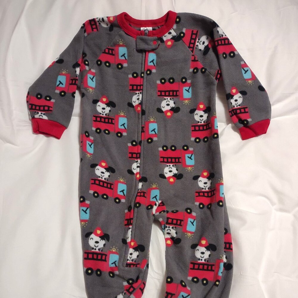 Puppy Firefighter Boys' Fleece Sleeper